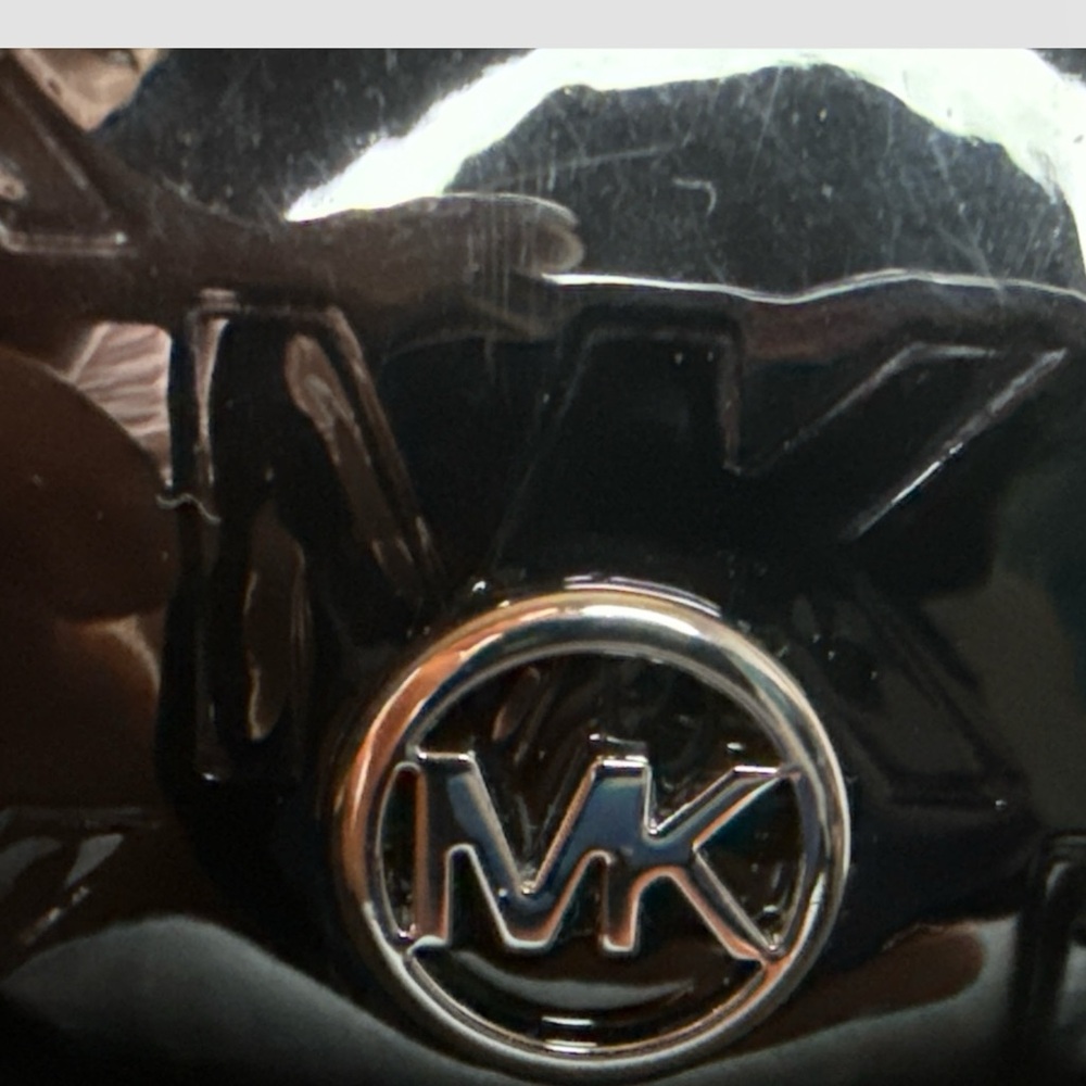Michael Kors Glossy Black Toiletry Bag - Picture 3 of 6
